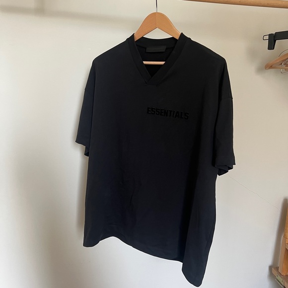 Fear of God essentials black football jersey top T-shirt black - Picture 4 of 6
